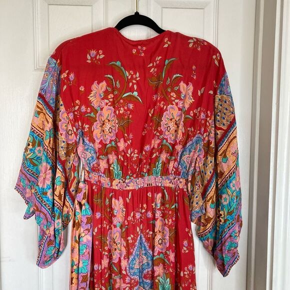 Spell Red and Blue Maxi Dress - Picture 14 of 15